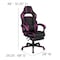 Flash Furniture Black/Purple Reclining Gaming Chair with Footrest CH-00288-PR-GG - alternate 3